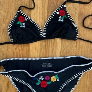 Ellejay Ludi top and Daniella Black Floral Bikini